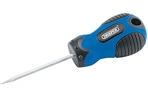 Draper 54245 - Punzón de carpintería de agarre suave, 75 mm de longitud, color azul