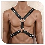 ieyol Leather Harness Men - PU Half of Body Harness Belt