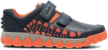 Boys Shoes K - All - Clarks Tyrex Walk Inf Navy Combi Lea - Navy Combi - 10.5 UK Child - H (Extra Wide)