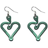 Orecchini Cuore medium Verde