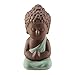 Produktbild JUNERAIN Kleine Buddha-Statue Mönch Figur Tee-Haustier lila Keramik Handwerk Ornamente, grün