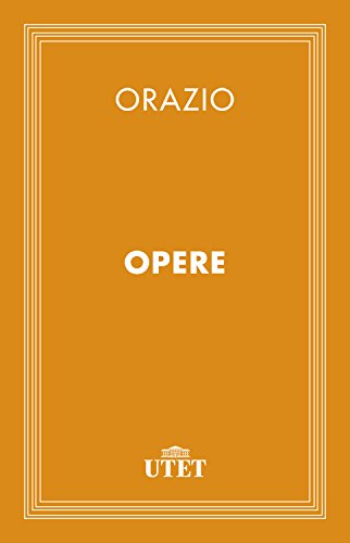Book's Cover of Orazio. Opere