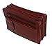 Produktbild Diamond Line kleine Leder Herren Gelenktasche rotbraun, 2 Fächer, ca. 20x13 cm