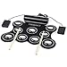 Produktbild Creing Elektronische Trommel Set Tragbare 9 Pad Roll Up Drum Faltbare Schlagzeug Mit E-Drum Sticks FüR Kinder AnfäNger Erwachsene