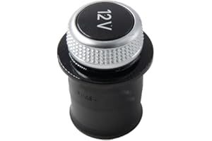 OXFUZZ 12V Cigarette Lighter Cover Chrome Plated Cigarette Lighter Plug Replacement Compatible With Audi A3 A4 A6 Q3 Q7 RS7 4H0919311 Dust Cover Cap Car