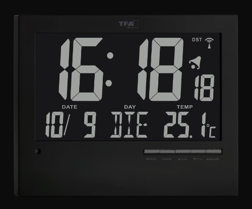 TFA Dostmann 60.4508 Funk-Wanduhr mit automatischer Hintergrundbeleuchtung - 5