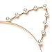 SODIAL(R) Cat Ear Headband Pearl Shape Rhinestone Hair Band Headwear-Highlight in the party for Women
