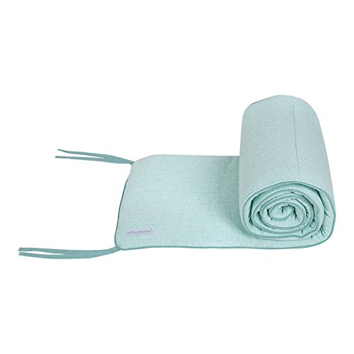 Preisvergleich Produktbild LITTLE DUTCH 5725 Jersey Bettnestchen mint melange Gr: 30x180cm