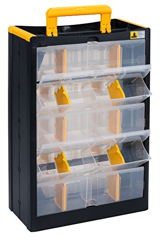 Preisvergleich Produktbild Allit 464350 Kleinteilemagazin, schwarz, gelb