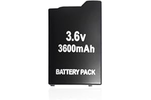 OhMyTech - Batterie Premium, Compatible, Console, pour Sony PSP 1000 1001 1002 1003 1004 (3,6 V, 3600 mAh)