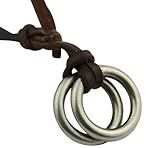 Größe eines Ringes: 2,7 cm Ø Größe der Kette: Induviduell einstellbar Gewicht : 22,7 Gramm