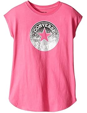 Converse Ragazze T-Shirt Icona All Star Logo Rosa 8-10Y / 10-12Y / 12-13Y o 13-15Y