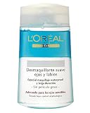 toallitas desmaquillantes loreal precio Adecuado para ojos sensibles L\'Oreal Paris Dermo Expertise Desmaquillante Ojos y Labios sin Efecto Gaso - 125 ml