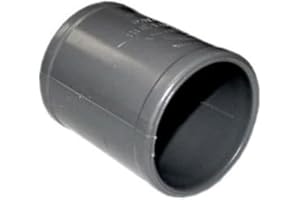 INSPIREPRO Manguito de pvc de 40mm H-H, ideal para instalaciones de fontanería, de desague,evacuación, tubo en pvc de 40mm (Manguito H-H)