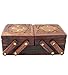 ITOS365 Jewellery Box for Women Wooden Flip Flap Flower Design Handmade Gift,...
