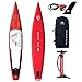 Produktbild Aqua Marina Unisex-Adult BT-19RA02 Race-Racing iSUP, 4.27m/15cm, with Safety Leash, red, White, 427 x 69 x 15