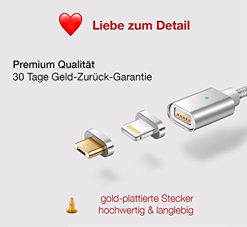 Micro USB Adapter / Plug fÃ¼r magnetisches Ladekabel von Techberg | Geeignet fÃ¼r Android Smartphones Samsung HTC LG Nokia One | Magnet | 1 StÃ¼ck