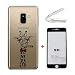 Produktbild Ttimao Kompatibel mit Samsung Galaxy A9 2018 Hülle Ultra-Dünne Transparent Flexibel TPU Silikon Handyhülle [Hartglas Glas Display Schutzfolie] Stoßfest Anti-Scratch Schutzhülle-Giraffe