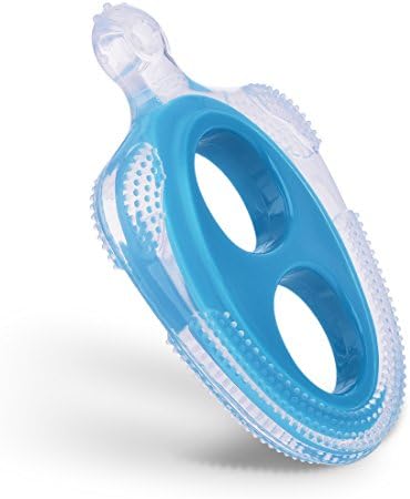 GRyiyi Baby Silicone Teether, Blue Popsicle