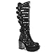 Produktbild Demonia Sinister-301 - Gothic Industrial Metall High Heels Stiefel Schuhe 36-43, Größe:EU-40/41 / US-10 / UK-7