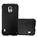 Produktbild Cadorabo Hülle für Samsung Galaxy S5 Active - Hülle in METALLIC SCHWARZ – Handyhülle aus TPU Silikon im Matt Metallic Design - Silikonhülle Schutzhülle Ultra Slim Soft Back Cover Case Bumper