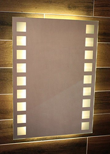 LED Badspiegel 50 x 70 cm Spiegel mit Beleuchtung Bad Spiegel – 667978-1-W57 – warm – weiß - 2