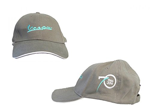 Preisvergleich Produktbild Vespa Base Cap 70 Jahre grau