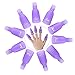 eBoot 10 Pieces Acrylic Nail Art Soak Off Clip Cap UV Gel Polish Remover Wrap Nail Tool (Purple)