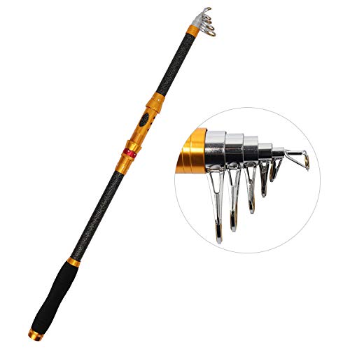 iOutdoor Products Telescopic Fishing Rods Carp 4 Sections 12Feet,Fishing Pole Durable Portable,Baitcaster Spinning Rod Fast Action for Freshwater Saltwater