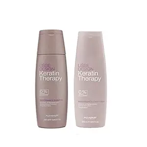 Alfaparf Lisse Design Keratin Therapy Maintenance Shampoo & Conditioner 8.45 oz/250 ml