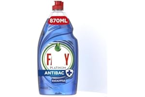 EMBO PLATIUM Washing Up Liquid Antibacterial EUCALYPTUS Dishes Grease Cleaner 869ml +/-1ml