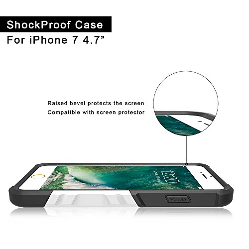 FLOVEME Funda Impermeable para iPhone 7 Plus Certificado IP68 Resistente al Polvo  Lluvia  Nieve y Aceite  Ideal para Esquiar  Nadar  Pescar  Lavar y Cocinar - Blanco