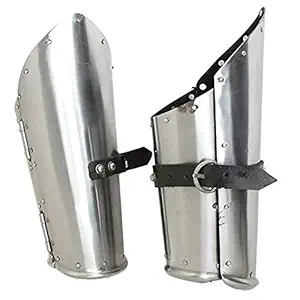 Medieval Armor Bracers Metallic One Size Roman Spartan Arm Guard