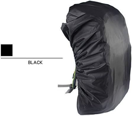 Large Backpack Rainproof Cover Outdoor Camping Mountain Riding Waterproof and Dustproof Cover 35-80L Black