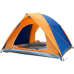 ROOKLY Impermeable 3 Estaciones Tienda De Campaña Familiar 1-2 Personas Ligera Da Transportar con Bolsa Doble Capas 200 X 150 X 110 Cm,Blue