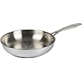 KUHN RIKON Allround Oven-Safe Induction Uncoated Frying Pan, 28 cm, Stainless Steel, Silver