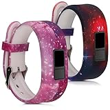 kwmobile Garmin Vivofit jr. / jr. 2 Armband - 2X Silikon Fitnesstracker Sportarmband für Garmin Vivofit jr. / jr. 2