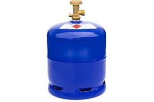 Gas-Shop-24 Propangasflasche/Gasflasche 2,5 kg + Ventil (Propan Camping, Gasflasche GAZ Kleiner als 3 kg/ 5 / 11 kg) … Alternative z.B zur R 907 1