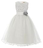 blumenkinder kleider Verdeckter Reissverschluss am Ruecken, ermöglicht einen bequemen Ein- und Ausstieg