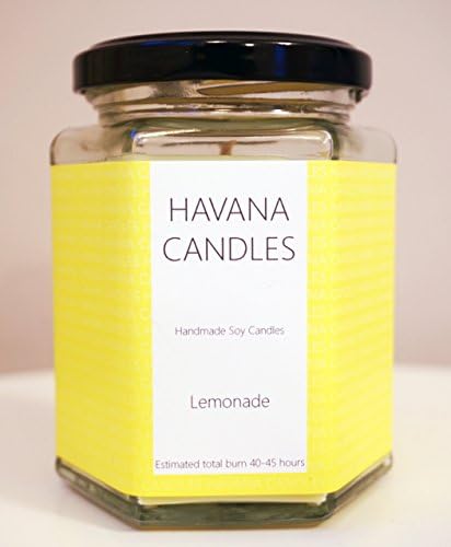 Sweet Citrus Lemonade, Scented Soy Candle - 45 hour burn time