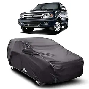 ROYALS CHOICE Water Resistant Car Cover for Tata Safari Dicor (Gray with Mirror Pocket)