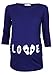 Happy Mama. Women's Maternity Love and Little Feet Funny Print T-shirt Top. 548p (Navy, UK 16/18)