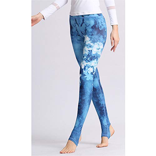 CXJC Pantalones de Yoga de Mujer Leggings Elásticos de Estiramiento Ligero con Control de La Barriga de Cintura Alta para Entrenar con Medias de Entrenamiento de Fitness D-S