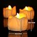 Produktbild LED Kerzen, 12 LED Flammenlose Kerzen, Weihnachten LED Teelichter, Elektrische Teelichter Kerzen für Weihnachten, Halloween, Hochzeit, Party, Bar, (Flicker Gelb)