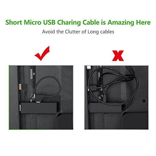 MXtechnic USB 2.0 Kabel 90° High Speed A-Stecker auf Micro-B-Winkelstecker Ladenkabel Vergoldet Rechts Winkel Datenkabel Schwarz (10 cm) - 6