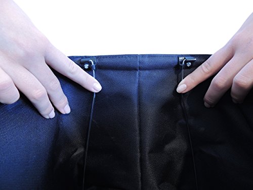 Faltbarer Einkaufskorb, platzsparend, leicht, stabil; Tragegewicht 25 kg, Fassungsvermögen 25 l, schwarz. Damit wird Einkaufen zum Vergnügen. Mit 6 cm Höhe gefaltet, ist er einfach zu verstauen. - 6