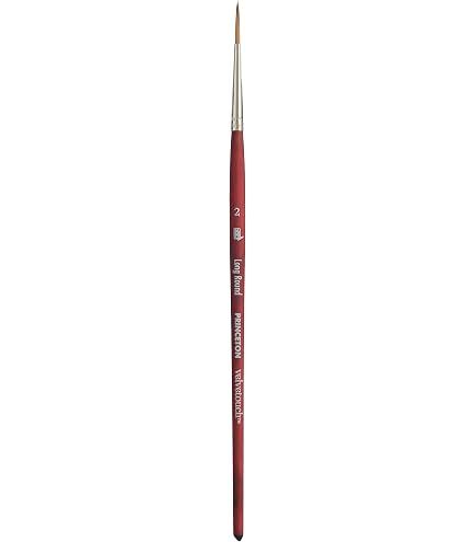 Princeton Dakota Paintbrush Size 10 - Synthetic Hog Bristle Brush For Oil & Acrylic Painting (Dark Brown) - View #6
