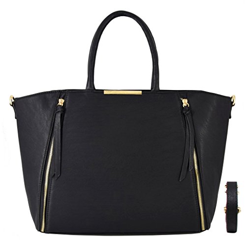 Offre CRAZYCHIC - Sac à Main Femme Cabas Fourre-Tout Epaule Grande
Taille - Sac Cuir PU Cours Lycée Etud