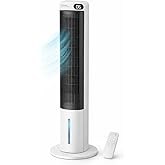 Ev Tipi Kule Tipi Vantilat&ouml;r & Soğutucu &ndash; 70W G&uuml;&ccedil;l&uuml; Hava Akışı, 3 Kademe Hız, 3L Su Tanklı Nemlendirici, 24 Saat Zamanlayıcı,
