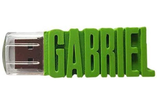 Clé USB Personnalisée (de 8 Go à 64 Go) avec Votre Texte - Couleur au Choix - Clé USB Prénom - USB 3.0 (32 Go, Vert Pomme)